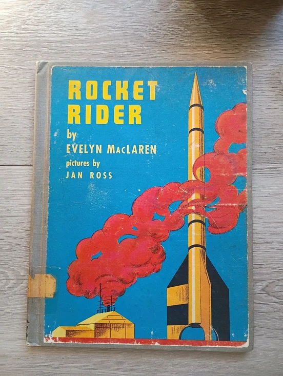 Vintage children's book: Rocket Rider, by Evelyn MacLaren (1954) Hard Cover Book - Picture 1 of 15